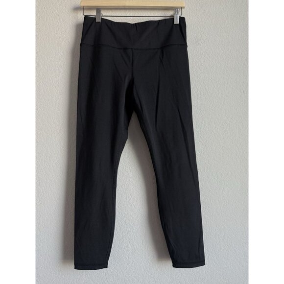 Banana Republic Women’s High Rise Leggings 7/8 Length Size Medium Black Athletic - Picture 5 of 12